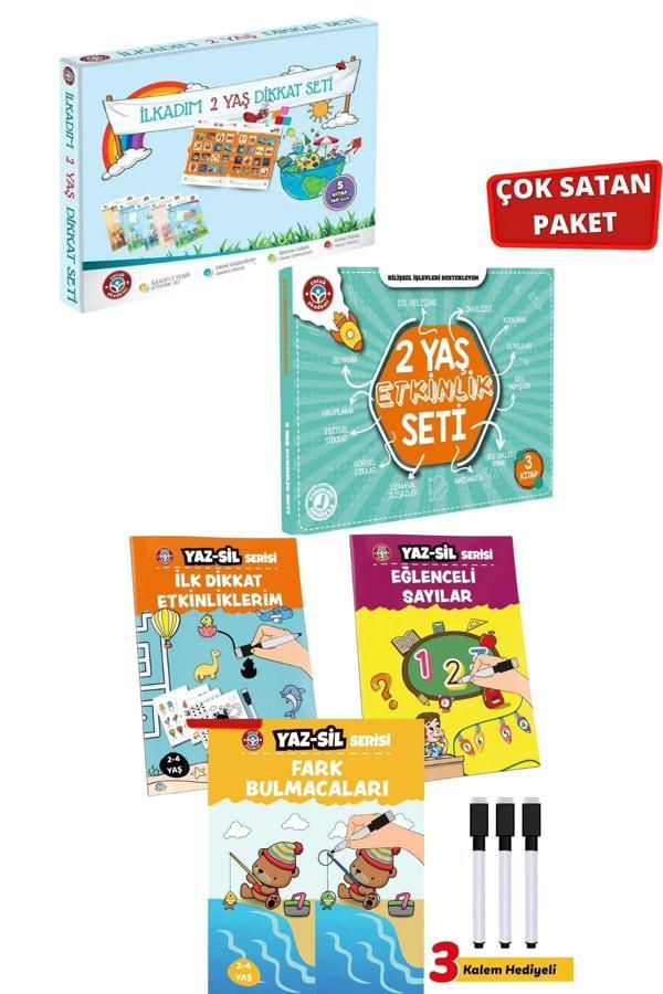 Çocuk Akademi 2 Yaş Dikkat-Etkinlik Seti Ve Yaz Sil Serisi-3 - Image 1
