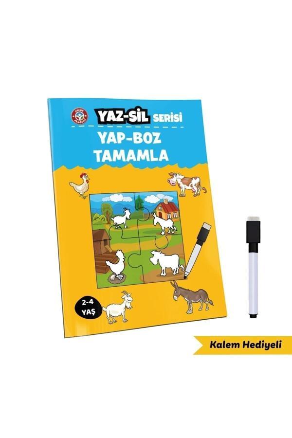 Çocuk Akademi Yaz Sil Serisi Yap-Boz Tamamla - Image 1