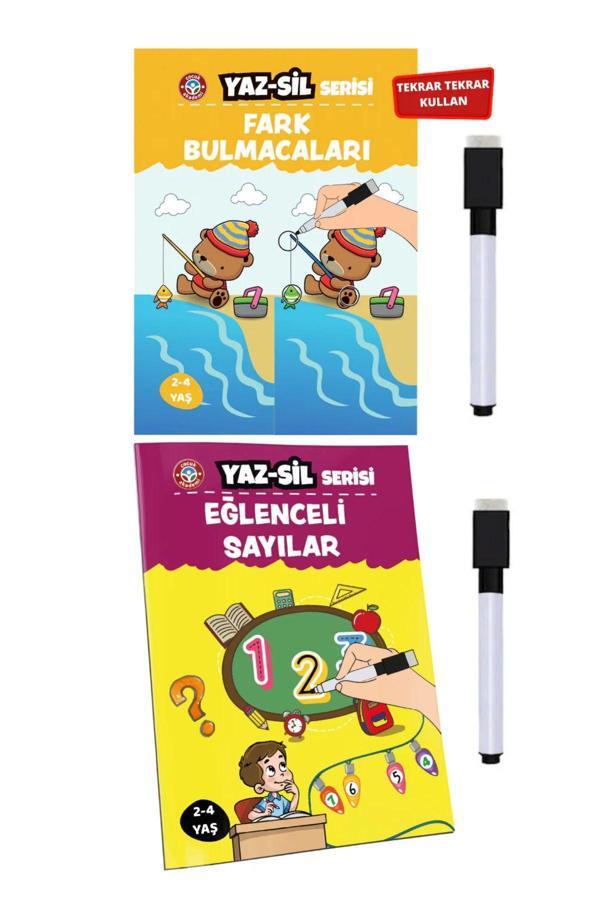 Çocuk Akademi Yaz Sil Fark Bulmacaları Ve Eğlenceli Sayılar Avantaj Paket - Image 1