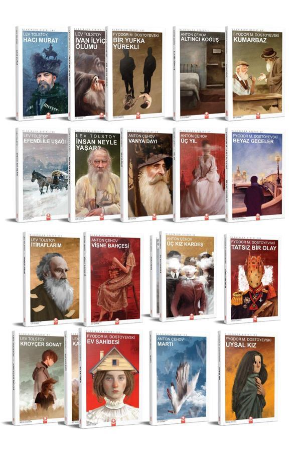 Kızıl Panda Yayınevi Rus Edebiyatı Klasikleri Seti (20 Kitap) - Kızıl Panda Yayınları - Image 1