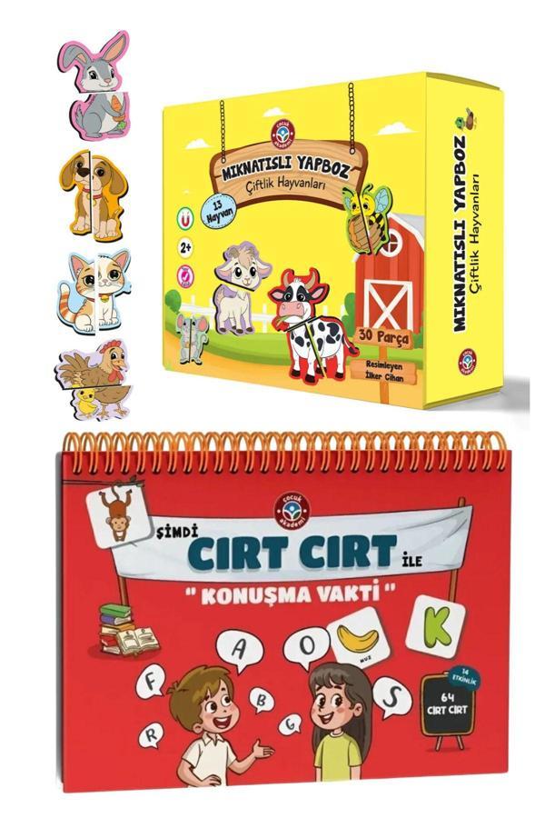 Çocuk Akademi Şimdi Cırt Cırt Ile Konuşma Vakti Ve Mıknatıslı Yapboz Çiftlik Hayvanları - Image 1