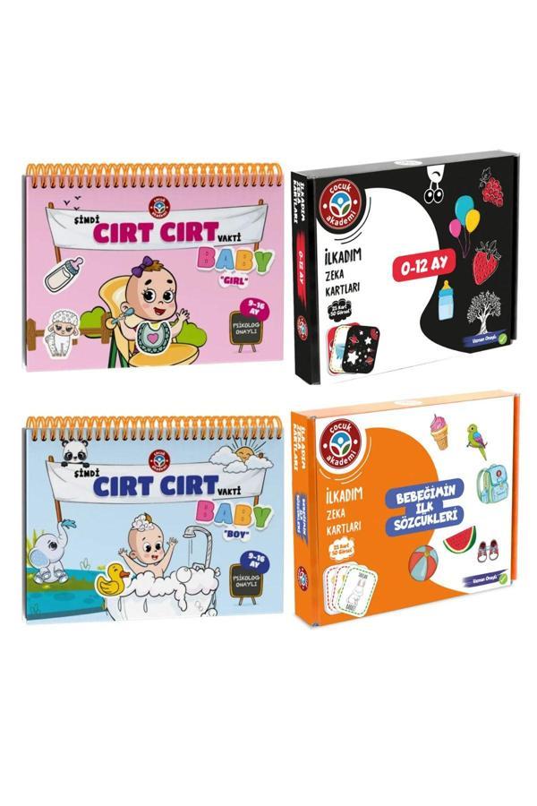 Çocuk Akademi Şimdi Cırt Cırt Vakti 9-16 Ay Baby Girl Boy - Bebeğimin Ilk Sözcükleri Ve 0-12 Ay Zeka Kartları - Image 1