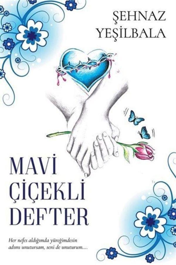 Cinius Yayınevi Mavi Çiçekli Defter - Cinius Yayınevi - Image 1