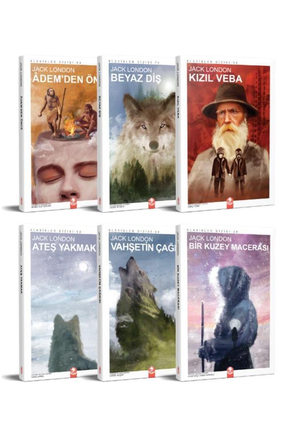 Kızıl Panda Yayınevi Jack London Seti 6 Kitap - Kızıl Panda Yayınları - Image 1