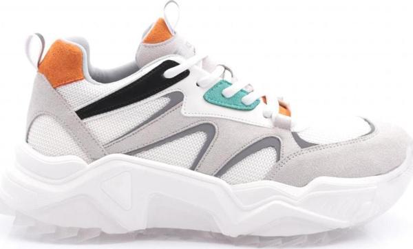 Kadın Bağcıklı Kalın Taban Spor Ayakkabı Buz Turuncu Multi 762533138 - Image 1