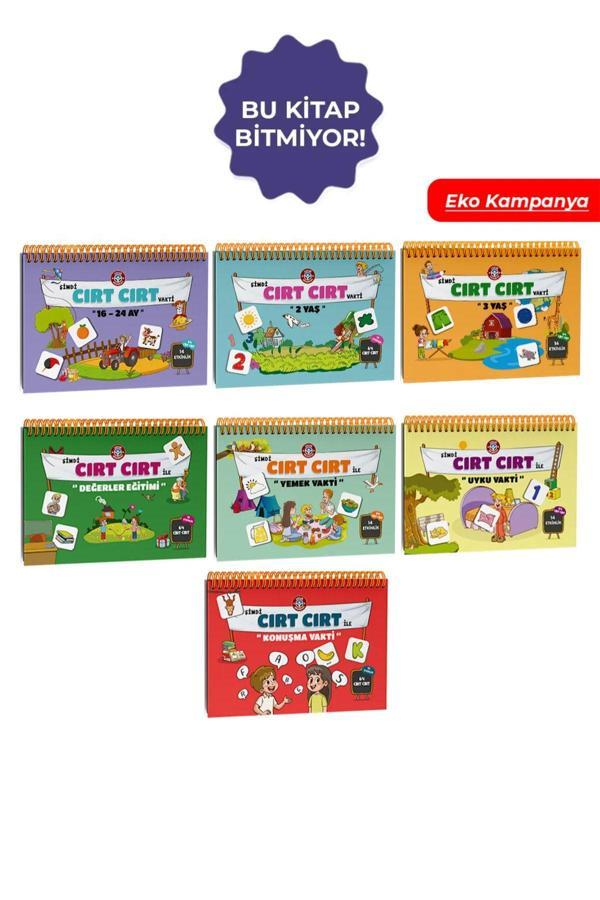 Çocuk Akademi Tüm Cırt Cırtlı Aktivite Eğitici Kitaplar Dev Kampanyalı 7’Li Eko Paket - Image 1
