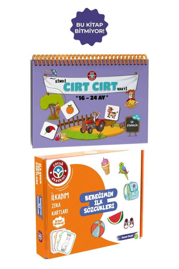 Çocuk Akademi 16-24 Ay Cırt Cırtlı Etkinlik Kitabı Ve Zeka Kartı Bebeğimin İlk Sözcükleri - Image 1