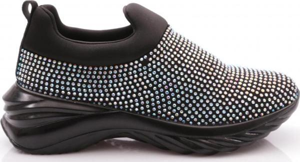Kadın Sneaker Ayakkabı Siyah Beyaz Taş 82133410 - Image 1