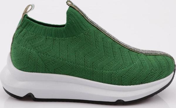 Kadın Taş Şeritli Sneaker Ayakkabı Yeşil 8763141 - Image 1