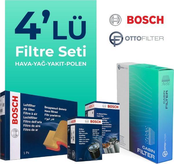 Bosch BMW 3.20 Dizel 184 HP Filtre Bakım Seti (2012-2018) 4 Lü - Image 1