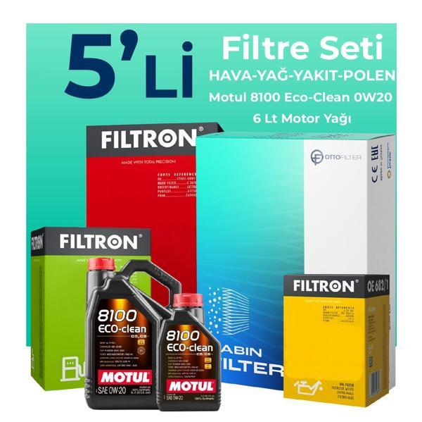 Filtron Mercedes GLC220 Dizel Filtre Bakım Seti Motul Motor Yağlı (2023-2025) 5 Li - Image 1