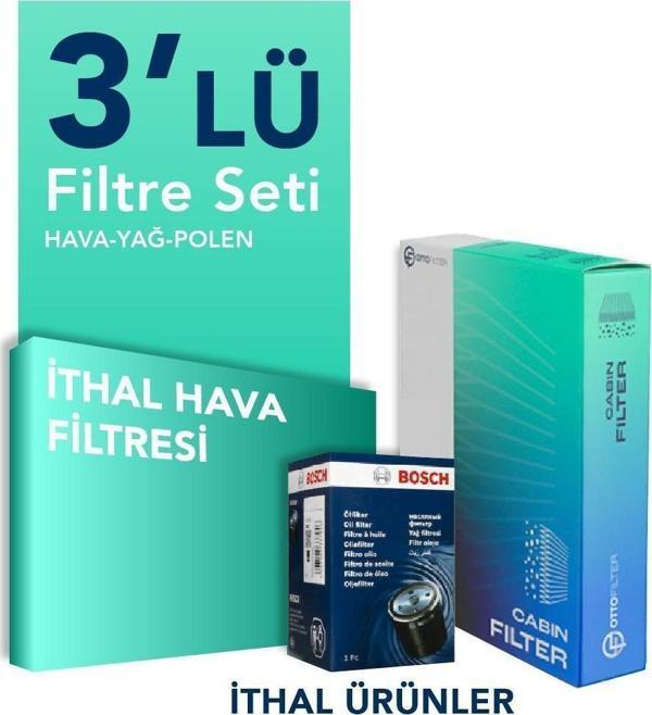 İthal Toyota Corolla 1.2 Filtre Bakım Seti (2019-2024) 3 Lü - Image 1