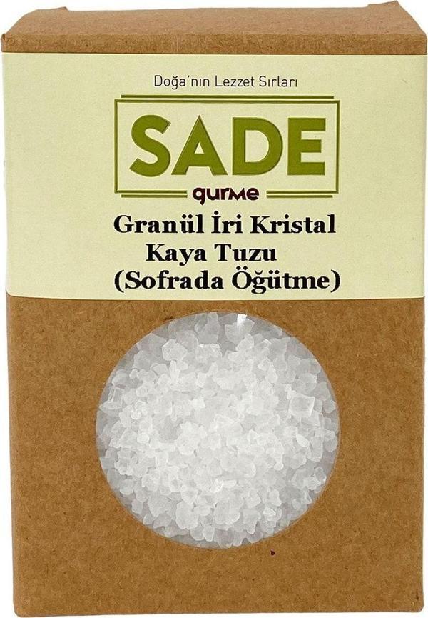 Sade Gurme Gurme Granül Iri Kristal Kaya Tuzu 500Gr ( Sofrada Öğütme ) - Image 1