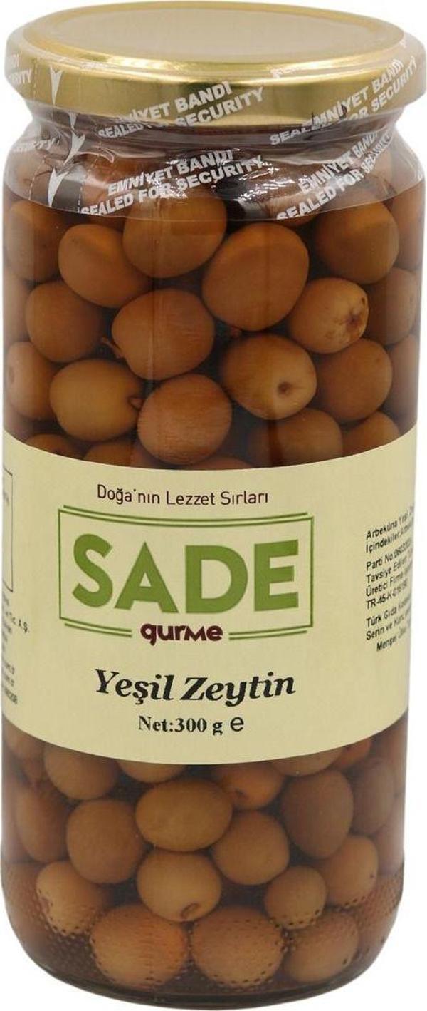 Sade Gurme Gurme Yeşil Zeytin 300 Gr - Image 1
