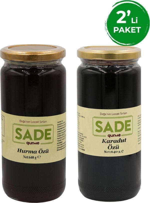 Sade Gurme Karadut-Hurma Özü 640 Gr - Image 1