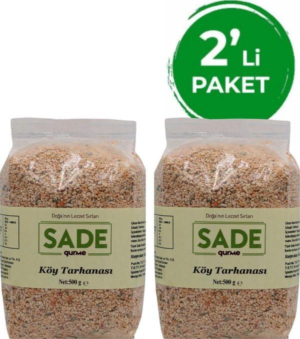 Sade Gurme Köy Tarhanası 2'Li Paket (2X500 Gr) 2 Adet - Image 1