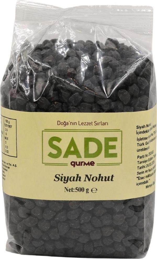 Sade Organik Siyah Nohut 500 Gr. - Image 1
