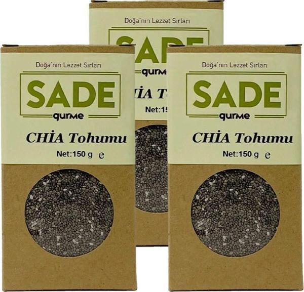Sade Gurme Sade Chia Tohumu 150 Gr 3 Lü Paket - Image 1