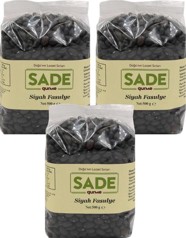Sade Gurme Siyah Fasulye 3 Lü Paket - Image 1