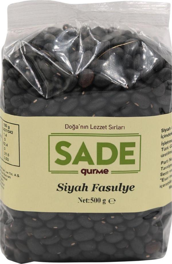 Sade Gurme Siyah Fasulye 500 Gr - Image 1