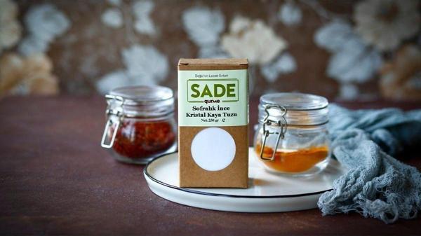 Sade Gurme Sofralık Ince Kristal Kaya Tuzu 250Gr. - Image 1