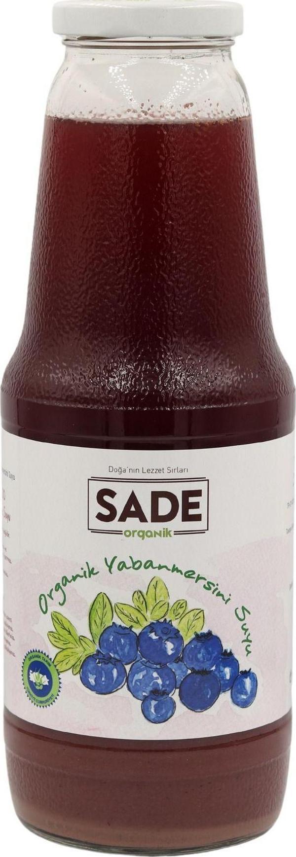 Sade Organik Yaban Mersini Suyu 1000 Ml - Image 1