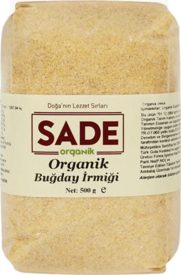 Sade Organik Buğday İrmiği 500G - Image 1