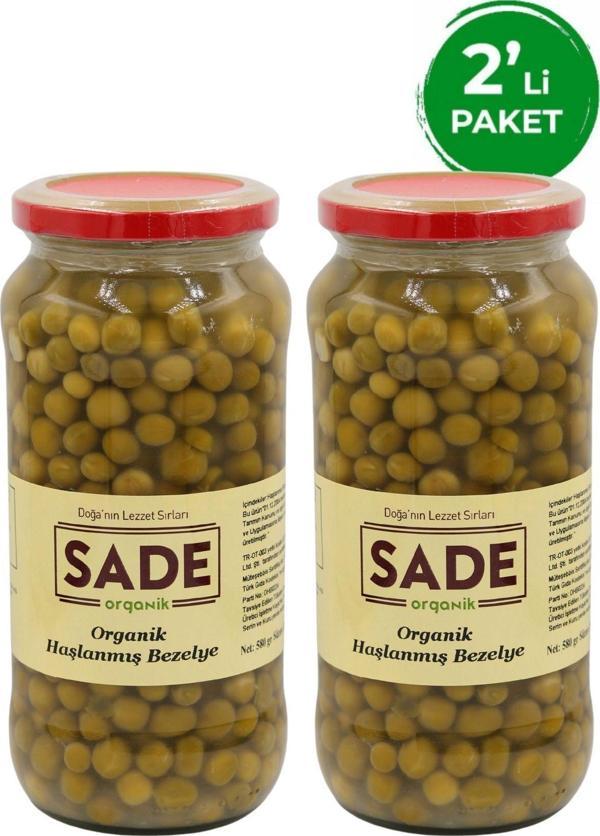 Sade Organik Haşlanmış Bezelye 400 Gr 2'Li Paket - Image 1