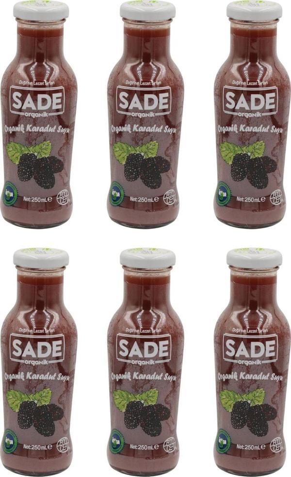 Sade Organik Karadut Suyu 250Ml 6'Lı - Image 1