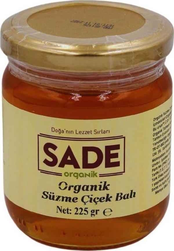 Sade Organik Organik Süzme Çiçek Balı 225Gr - Image 1