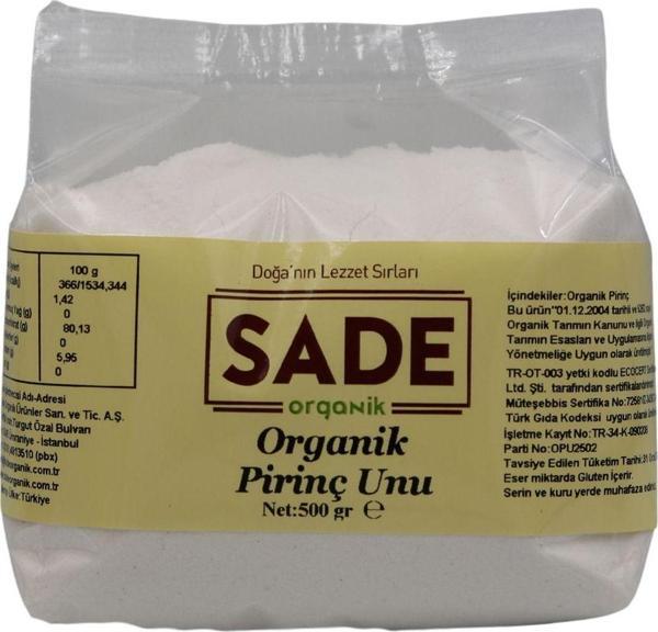 Sade Organik Pirinç Unu 500 Gr - Image 1