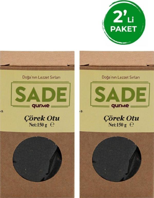 Sade Organik Sade Gurme Çörek Otu 150Gr 2'Li Paket - Image 1