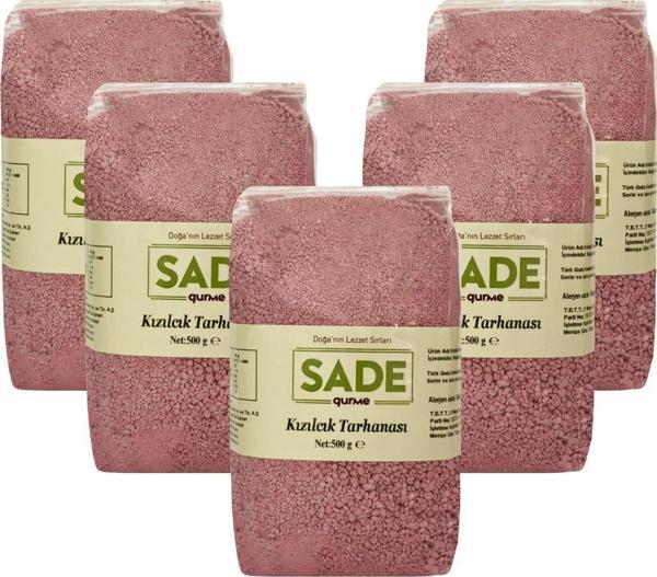 Sade Organik Sade Gurme Kızılcık Tarhanası 5'Li Paket - Image 1