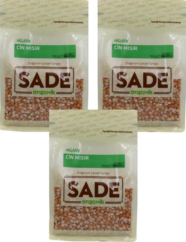 Sade Organik Sade Organik Cin Mısır 750 Gr 3 Lü Paket - Image 1