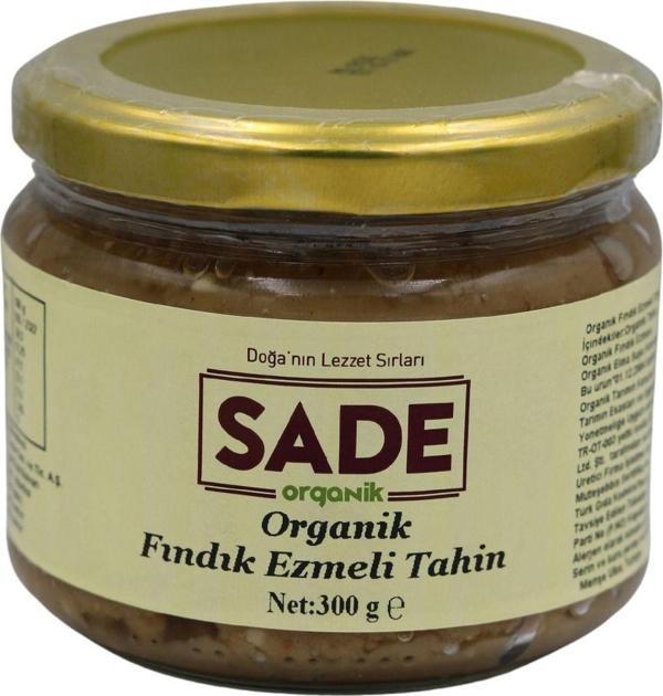 Sade Organik Sade Organik Fındık Ezmeli Tahin 300Gr - Image 1