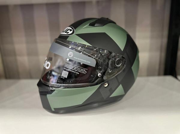 KASK HJC C10 KASK TEZ MC4SF MAT YEŞİL/SİYAH - Image 1