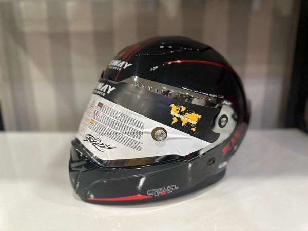 KASK SWAY SW 850 BLACK/RED FULL FACE - Image 1