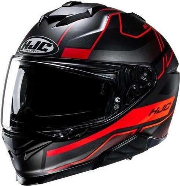 KASK HJC i71 IORIX MC1SF MAT GRİ/KIRMIZI - Image 1