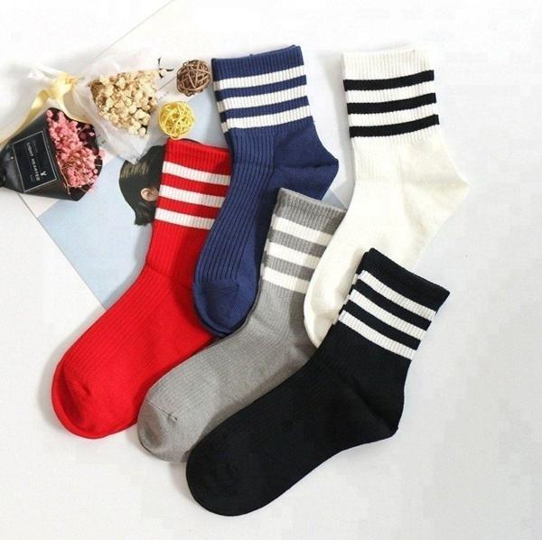 Sockshion Unisex 5'Li Çizgili Tenis Model Çorap - Ekstra Rahat Ve Esnek 5 Çift - Image 1