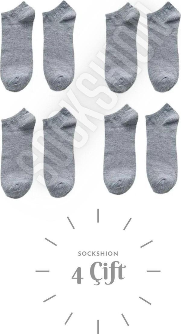 Sockshion Unisex 4 Çift Pamuklu Patik Çorap - Rahat Ve Şık Tasarım - Image 1