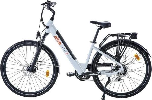 Alba City 2 36v 10,4ah Elektrikli Bisiklet Metalik Beyaz - Image 1
