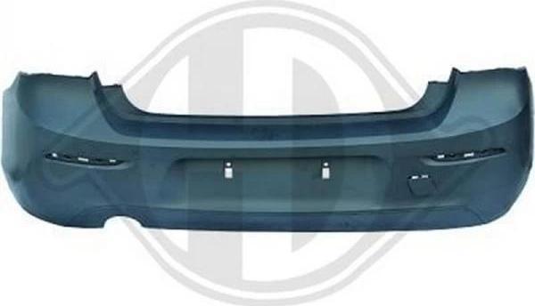 2015-2018 Bmw 1 Serı F20- Arka Tampon Siyah (Sensör Deliksiz) (Adet) (Oem No:51127429769) - Image 1