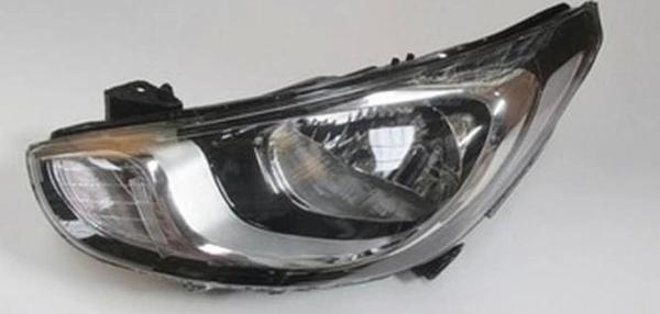 2011-2014 Hyundai Accent Blue Far Lambası Sol Elektrikli-Motorlu-Beyaz Reflektörlü Ledsiz H4 (8Pin)  - Image 1