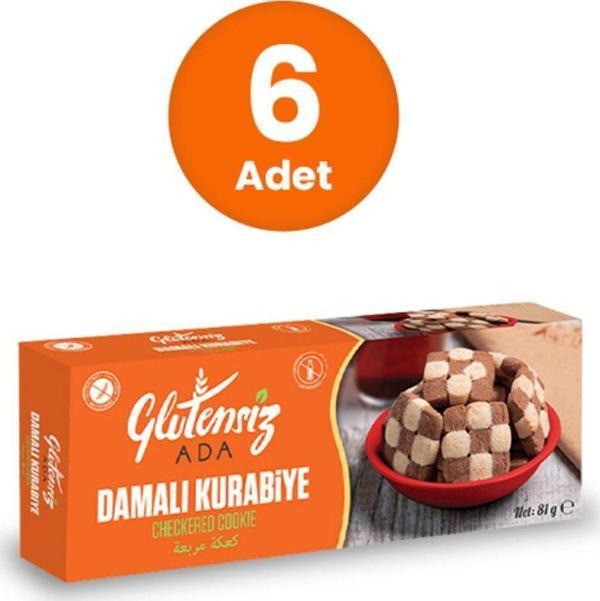 Glutensiz Ada Glutensiz Damalı Kurabiye 81 Gr (6 Adet) - Image 1