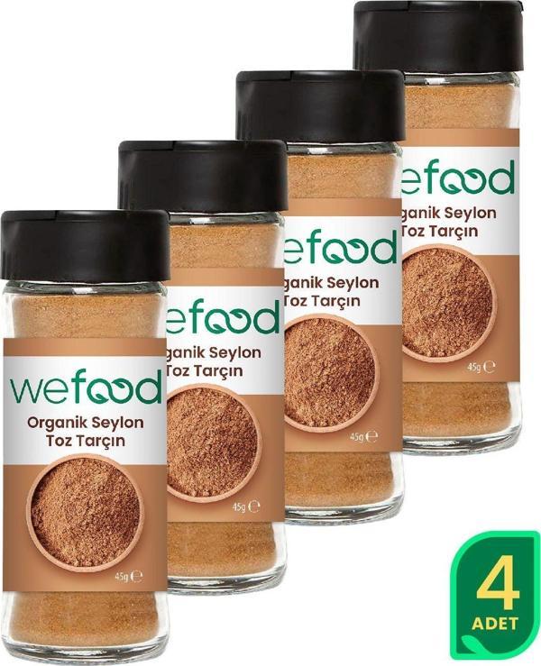 Wefood Organik Seylon Tarçın Tozu 45 Gr 4'Lü - Image 1