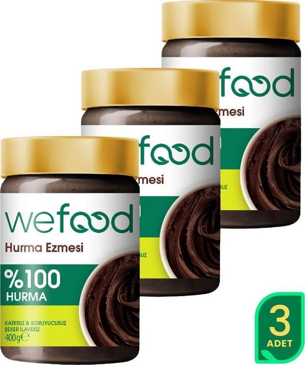 Wefood %100 Sade Hurma Ezmesi 400 Gr 3'Lü - Image 1