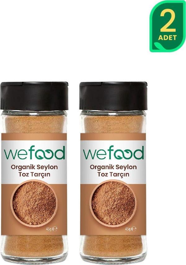 Wefood Organik Seylon Tarçın Tozu 45 Gr 2'Li - Image 1