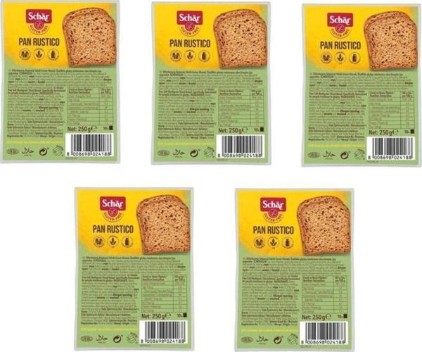 Schar Rustico Lifli Ekmek 225 Gr 5 Adet - Image 1