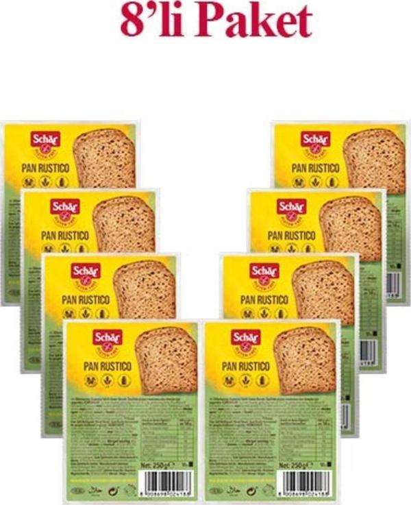 Schar Rustico Glutensiz Lifli Ekmek 250 Gr 1 Koli (8 Adet) - Image 1