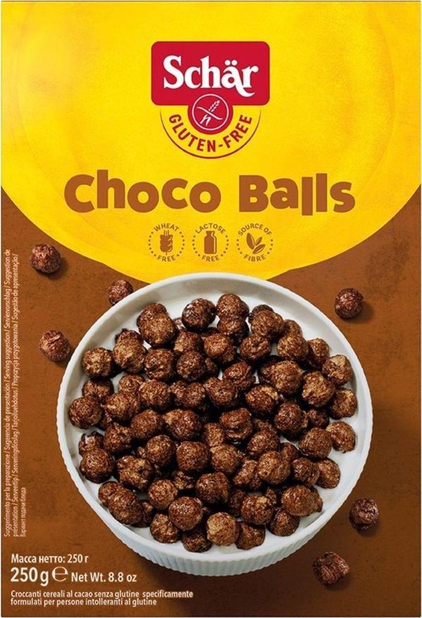 Schar Choco Balls Glutensiz Çikolata Kaplı Mısır Gevreği 250 Gr - Image 1